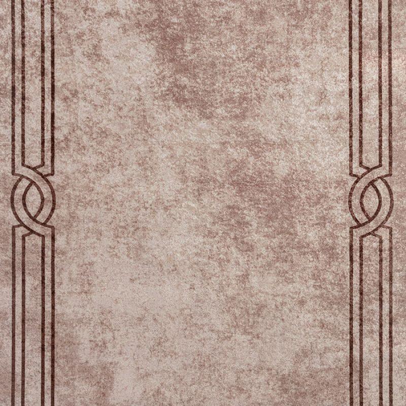 Velvet Turkish Rectangular Decorative Carpet - Brown - By In House - ALHOME