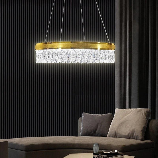 Modern Gold Chandelier With 3 Lights - 60 cm - 25 W By Alhome - ALHOME