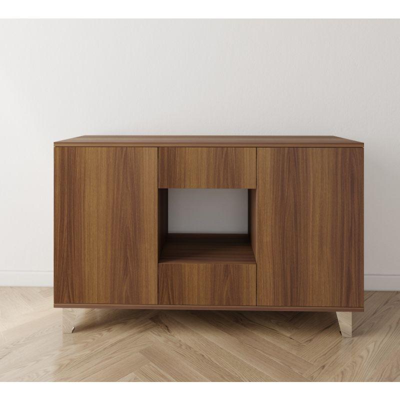 Brown Coffee Corner with Two Doors and Two Sliding Drawers By Alhome - ALHOME