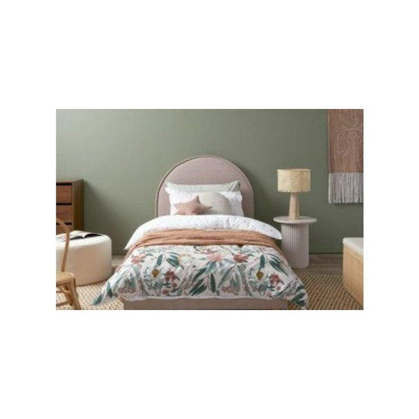 Pink Velvet Single Bed Size 120x200 By Alhome - 110110096 - ALHOME