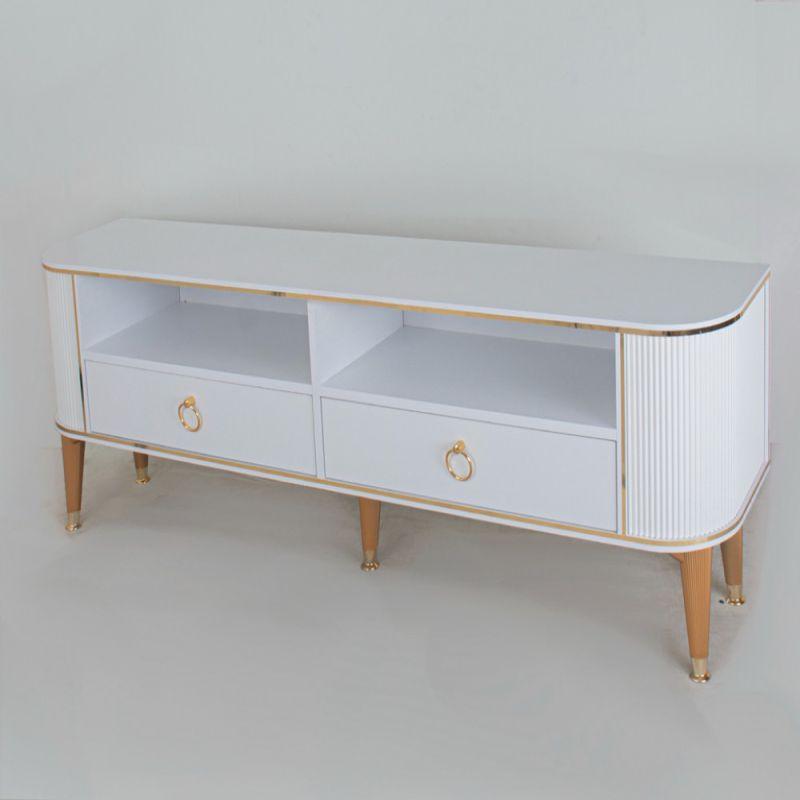 Plasma Table Made Of Wood In Golden White Color By Alhome - 110112112 - ALHOME