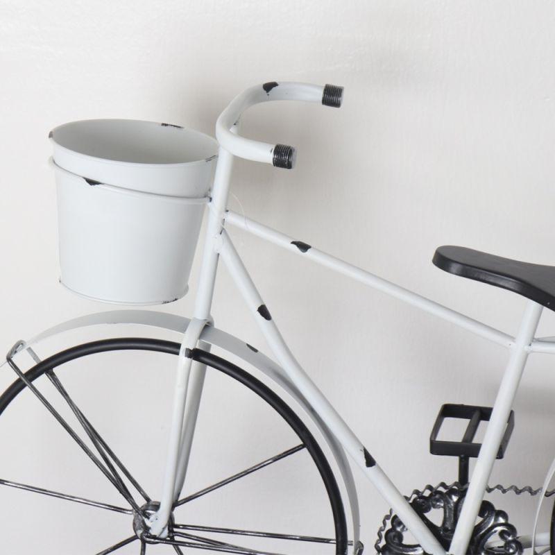 Decoration Metal Bike - White By Alhome - ALHOME