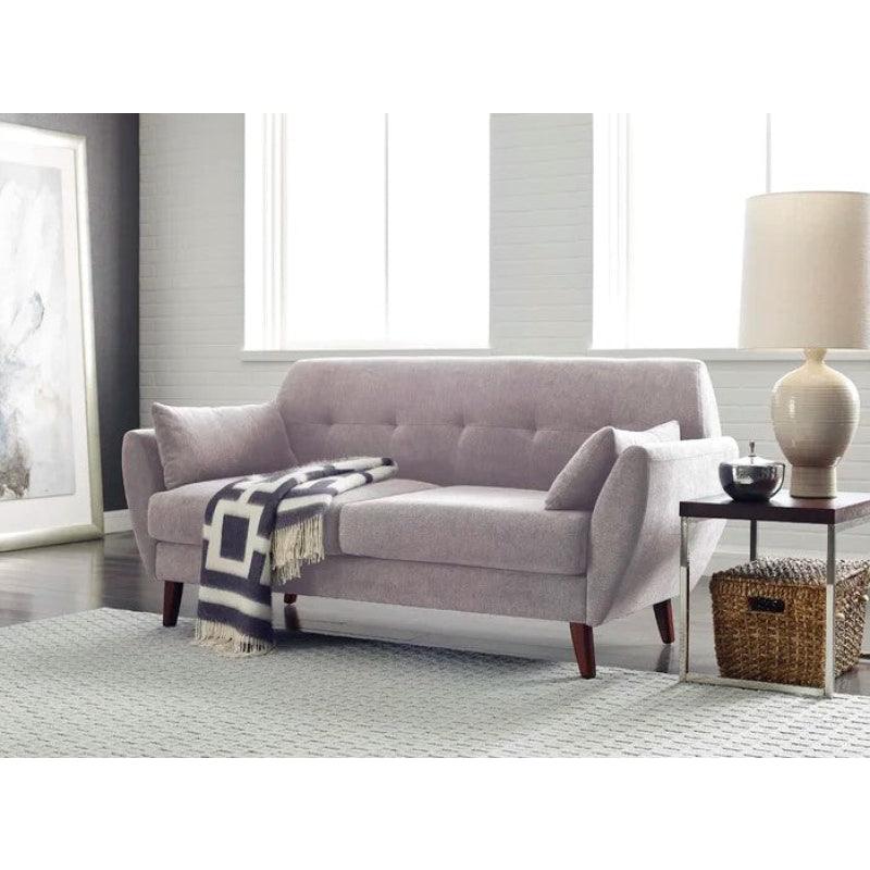 Contemporary Linen 3-Seater Sofa in Elegant Gray By Alhome - ALHOME