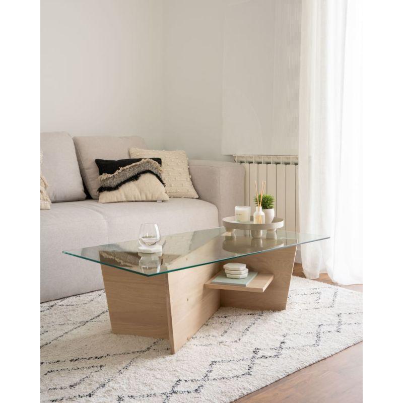 Beige Engineered Wood Center Table - Size: 107x55x45 By Alhome - 110112137 - ALHOME