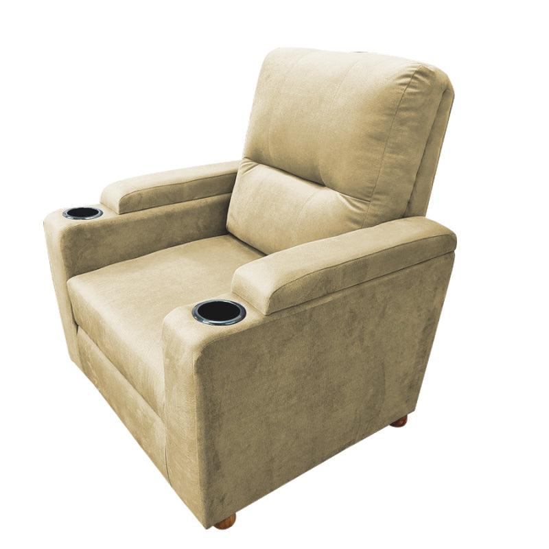 Velvet Classic Cinematic Recliner Chair with Cups Holder - E1 by In House - ALHOME