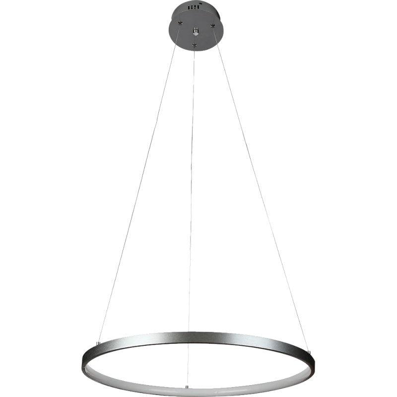 Modern Chandelier, Lighting Color Yellow, 15 Watts - Silver - By Alhome - ALHOME