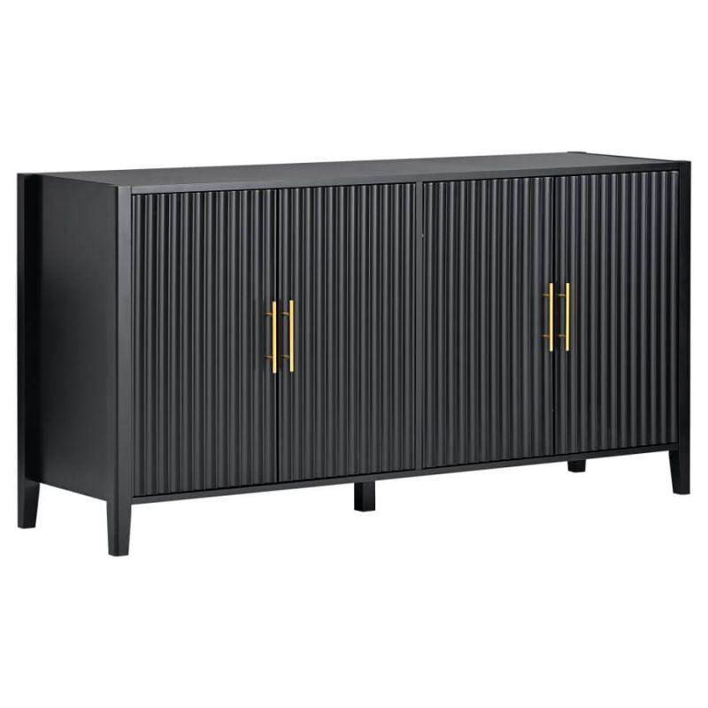 Sleek Black MDF Buffet by Alhome - ALHOME