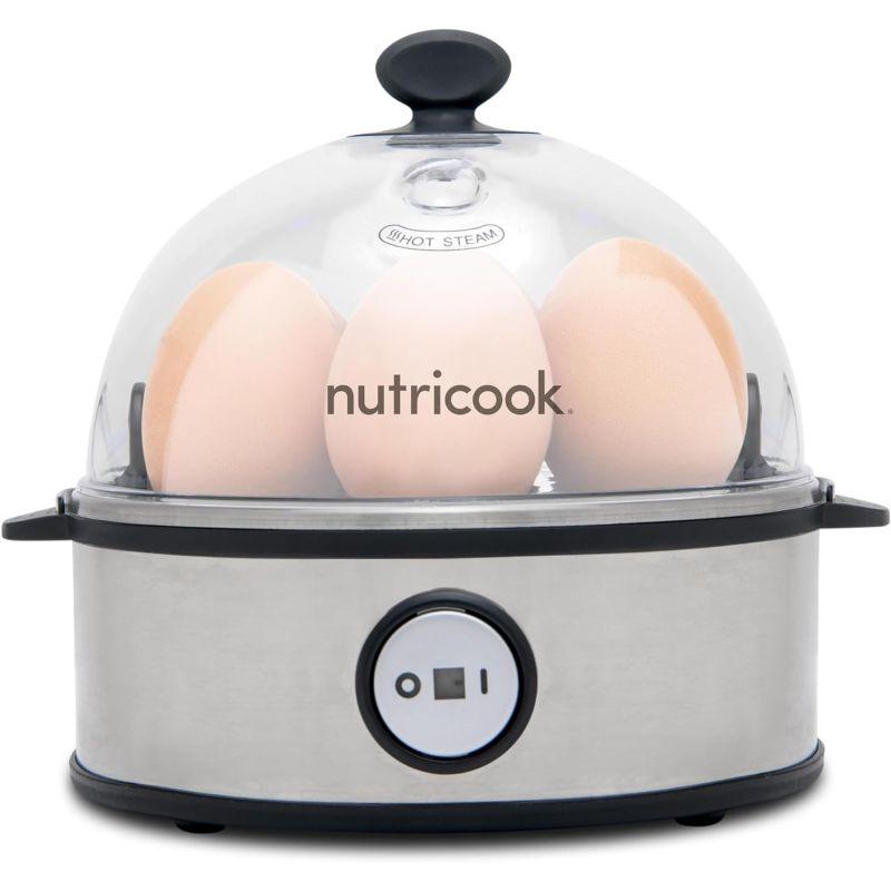 Nutricook Rapid Egg Cooker with Tray 30 W - Silver - NC-EC360 - ALHOME